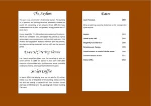 Figure 2 An example of one of our menu pages
